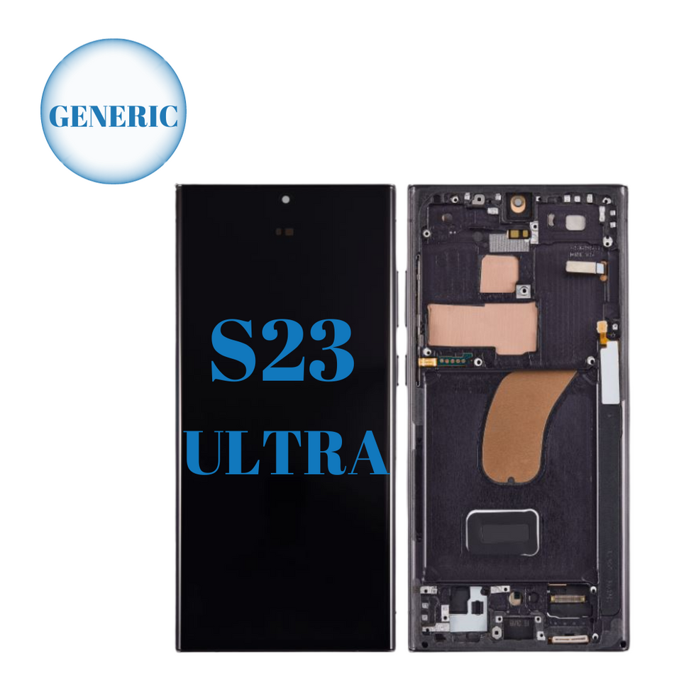 Samsung Galaxy S23 Ultra 5G LCD Display Assembly With Frame US and Int Version-GENERIC SM-S918