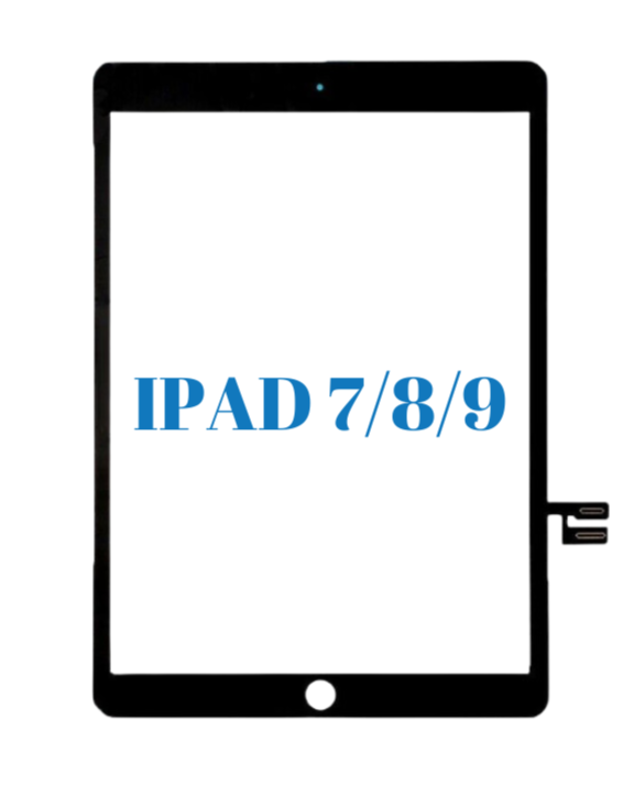 iPad 7/8/9  Glass Digitizer - Black (Aftermarket) (10.2) (2019/2020/2021)