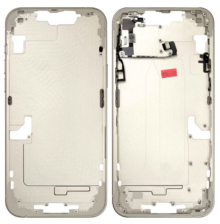iPhone 14 Plus Middle Frame Housing and Back glass with Parts (White)