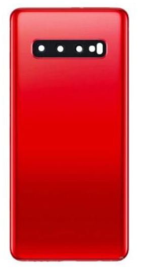 S10 Plus Back Glass With Lens - Red