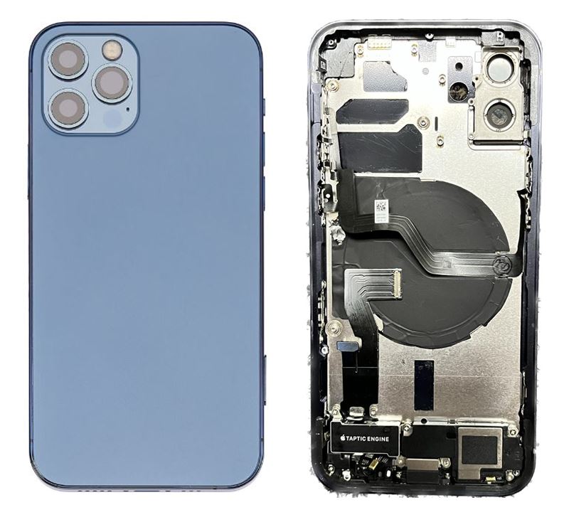 Back Housing With full Small Parts iPhone 12 Pro Blue