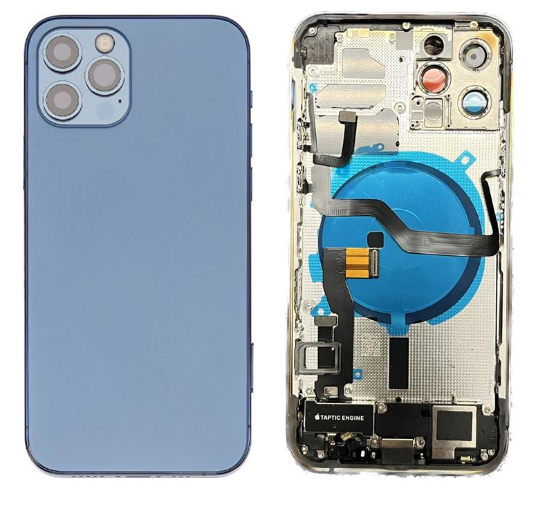 Back Housing With Half parts for iPhone 12 Pro Blue