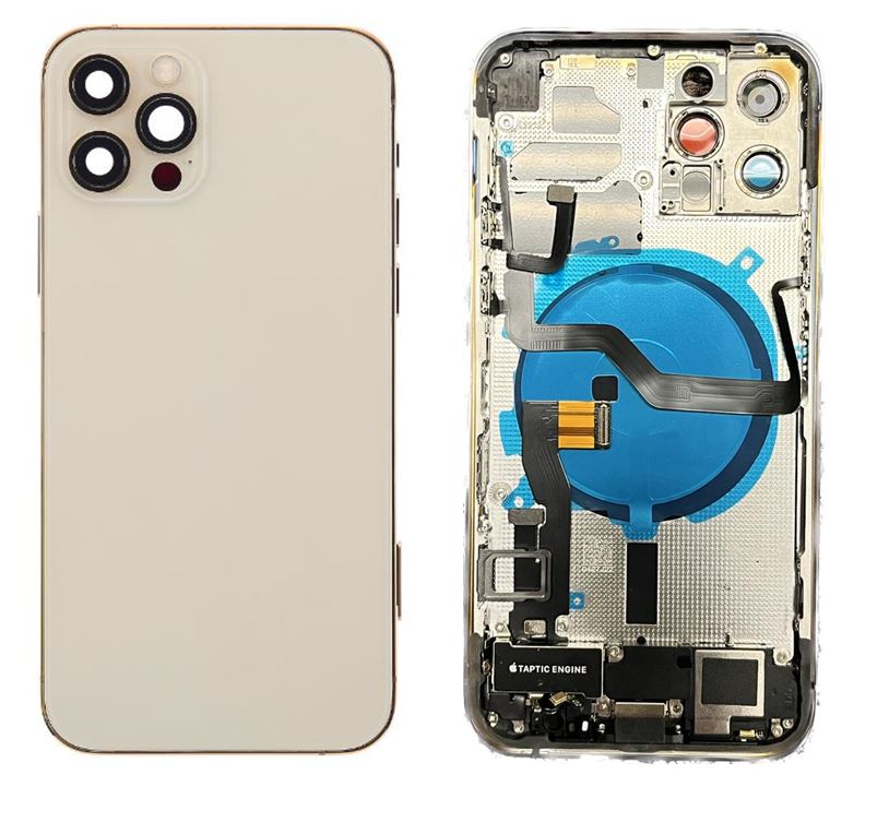 Back Housing With Half parts for iPhone 12 Pro Gold