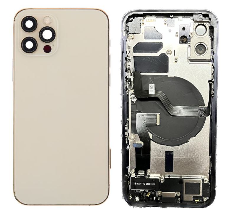 Back Housing With full Small Parts iPhone 12 Pro Gold