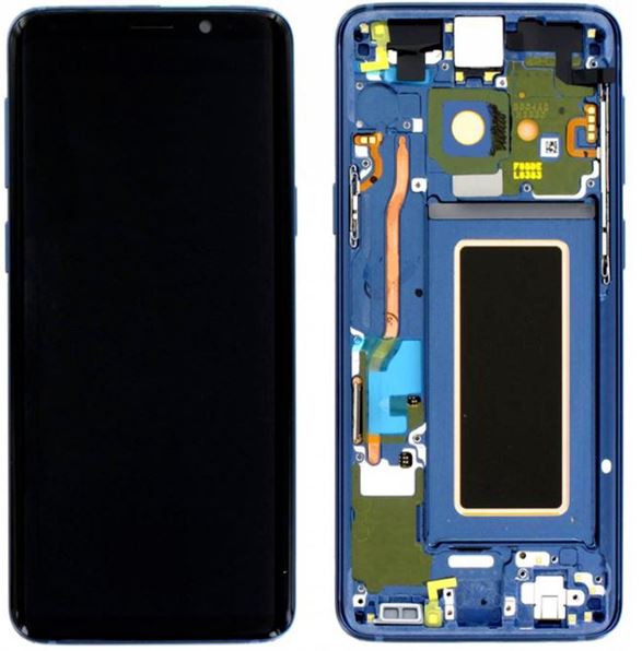 Samsung Galaxy S9 LCD Replacement With Frame Blue (SM-G960) -oem
