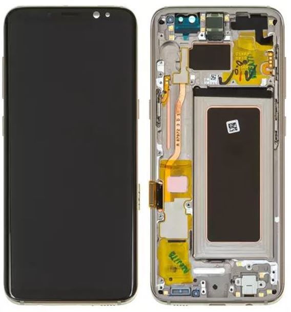 Samsung Galaxy S9 LCD Replacement With Frame Gold OEM (SM-G960)