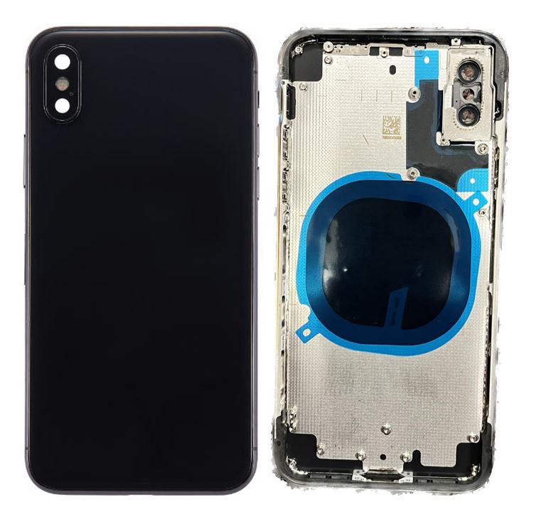 Back Housing Compatible For iPhone X Without Parts- Black