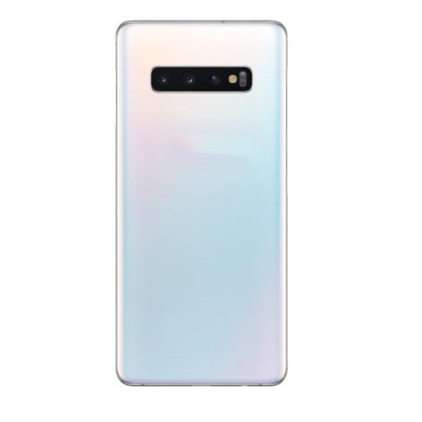 S10 Plus Back Glass With Lens - Prism White