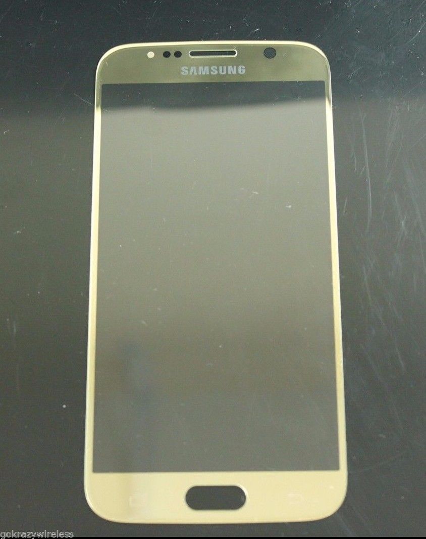 Galaxy S6 Front Replacement Glass - Gold