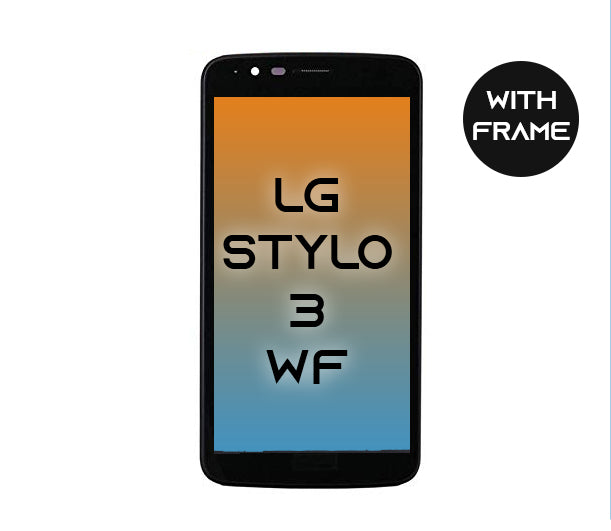Stylo 3 LCD Display Assembly With Frame - Black (LS777)