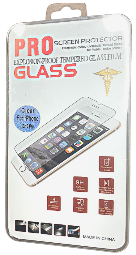iPhone-13/13 Pro-Premium Tempered Glass-Clear (Pack of 10)