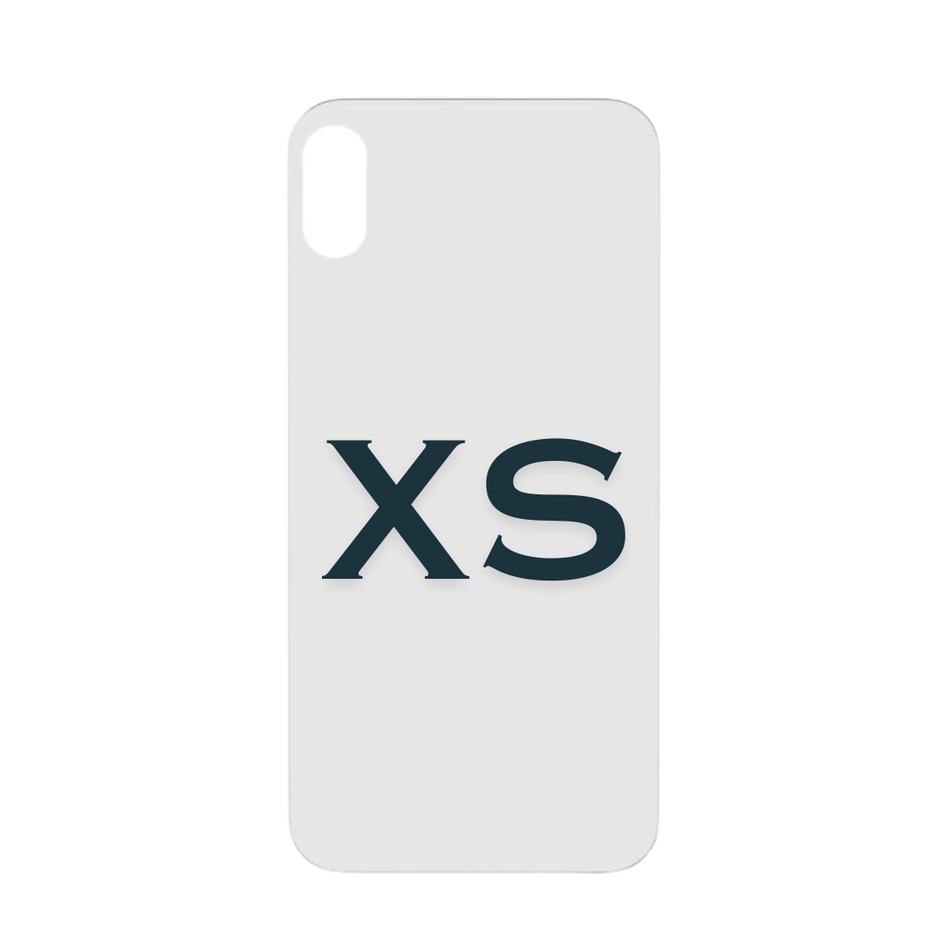 iPhone XS - Back Glass - With Adhesive- White