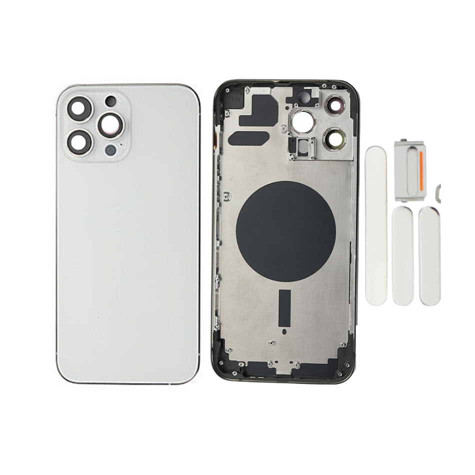 iPhone 13 Pro Housing Without small parts - Silver (includes hard buttons adn sim tray)