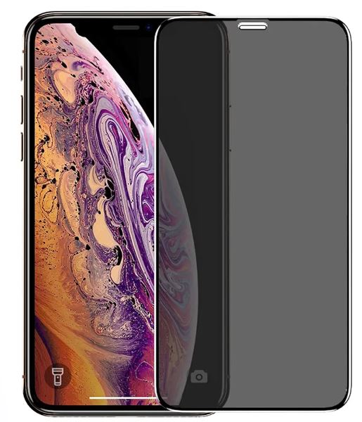 Tempered Glass Privacy Compatible for iPhone 11 / XR  (10 Pack)