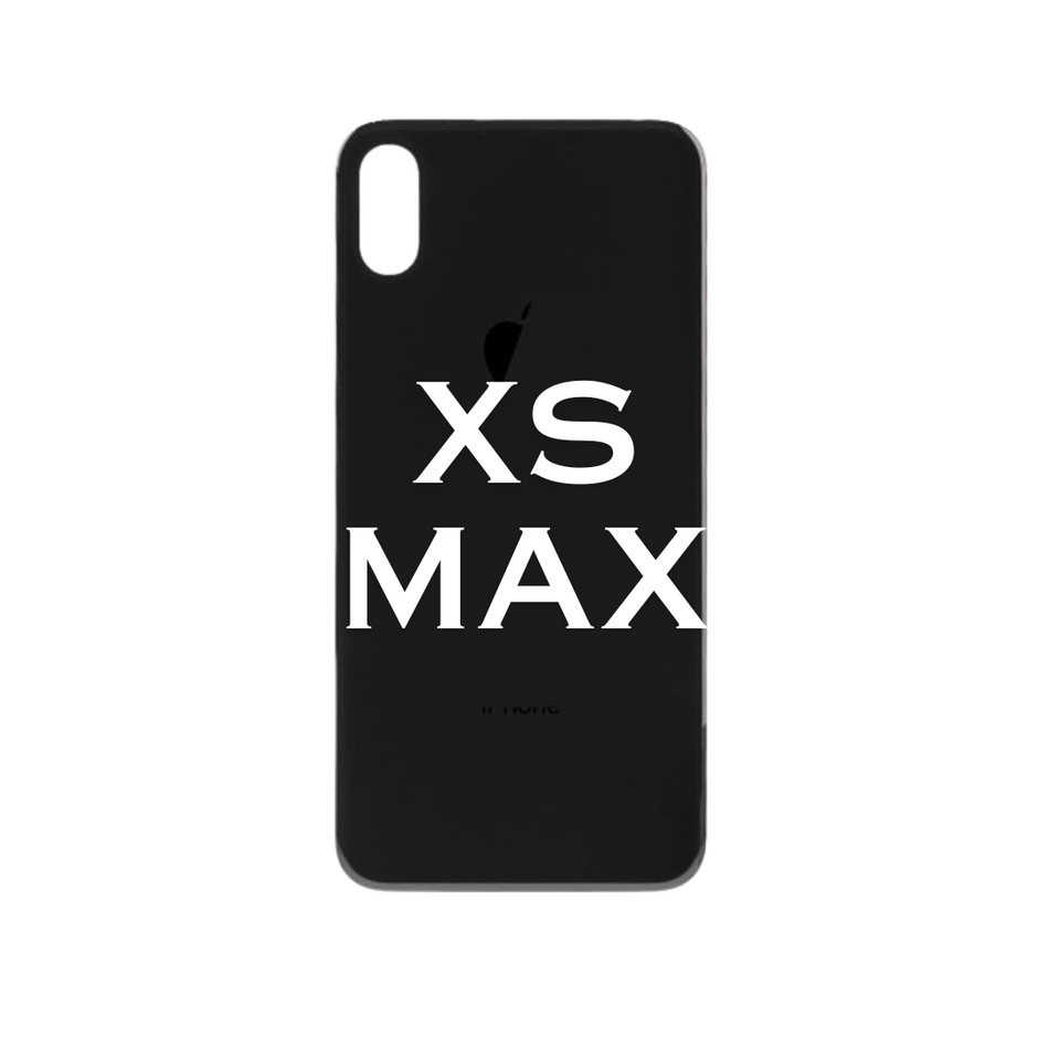 Big Hole iPhone XS Max Back Glass - Black