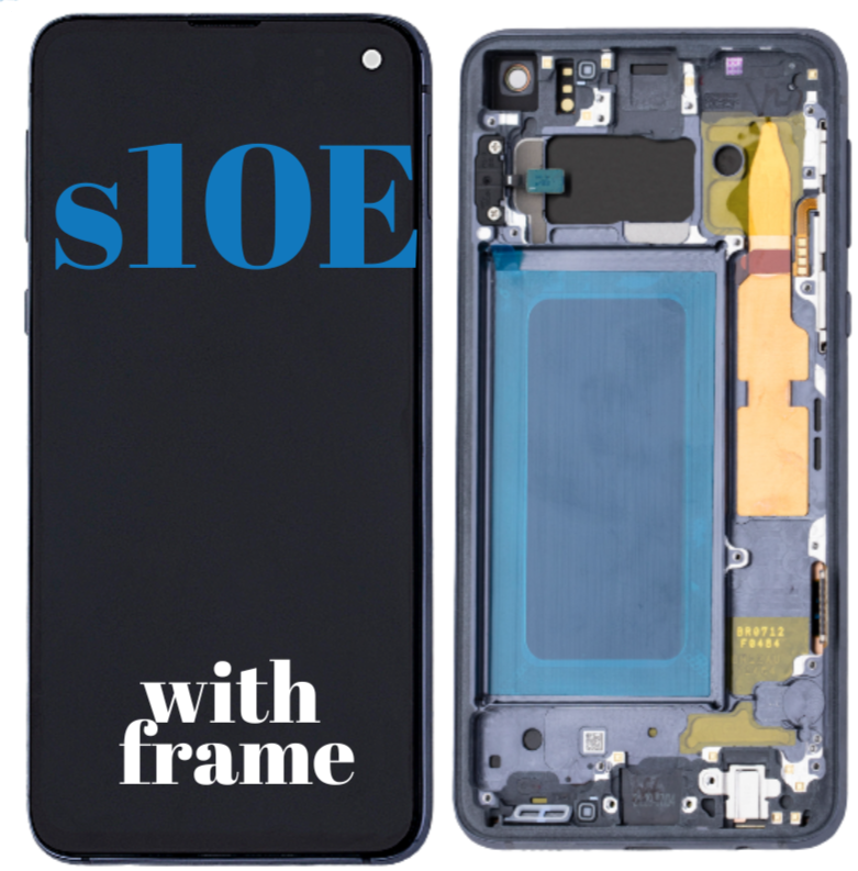 S10e LCD Display Assembly With Frame - Black OEM (SM-G970)