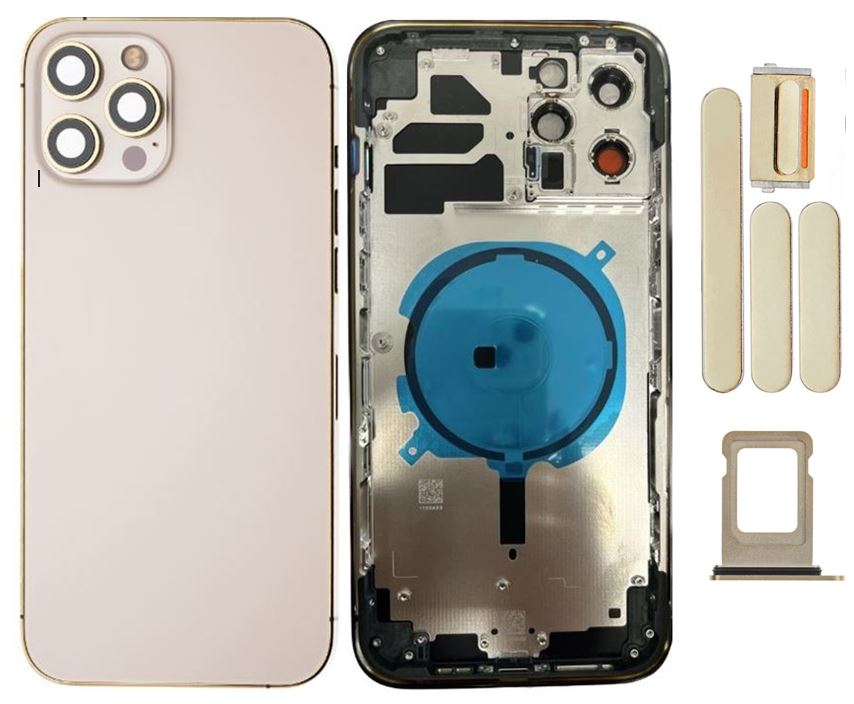 iPhone 12 Pro Max only Housing With Small Parts- Gold
