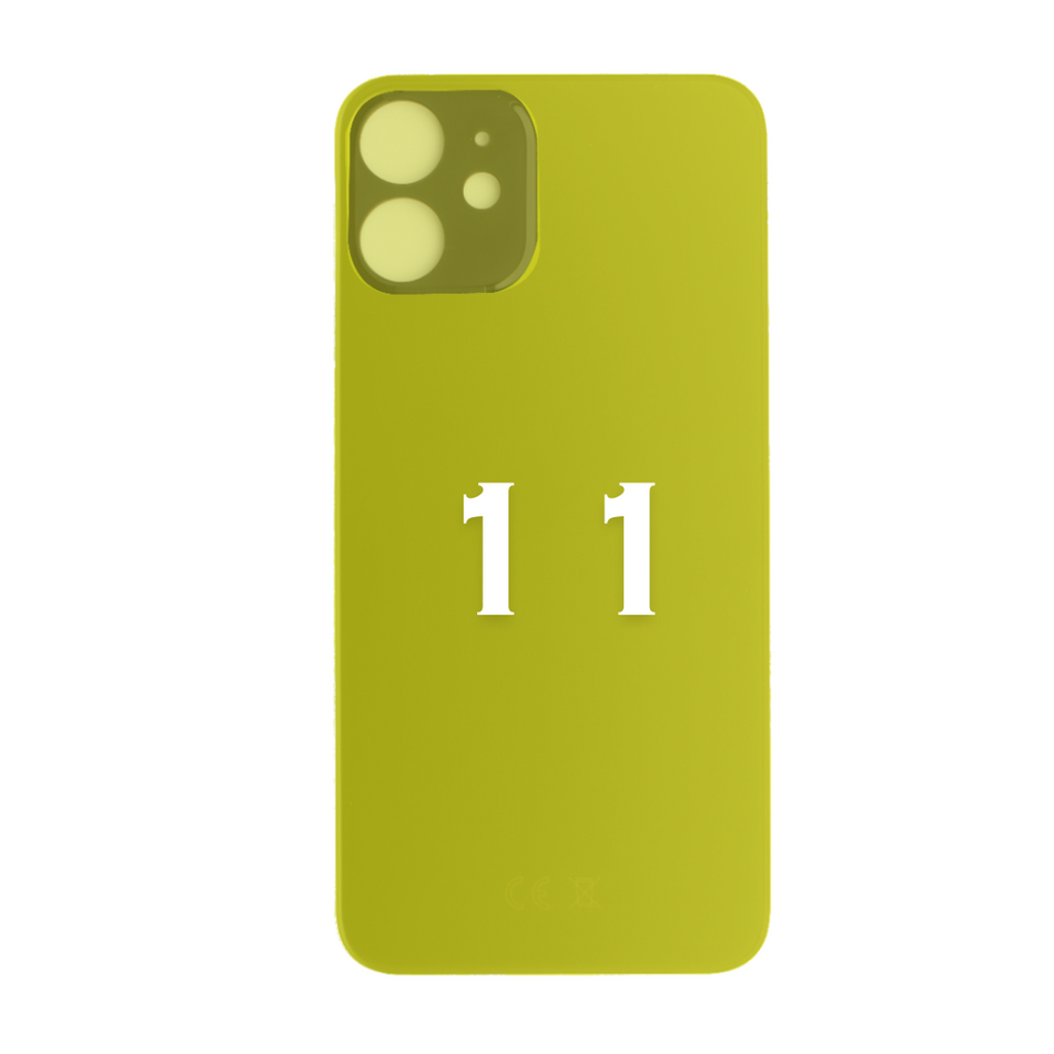 iPhone 11 - Back Glass - With Adhesive - Yellow
