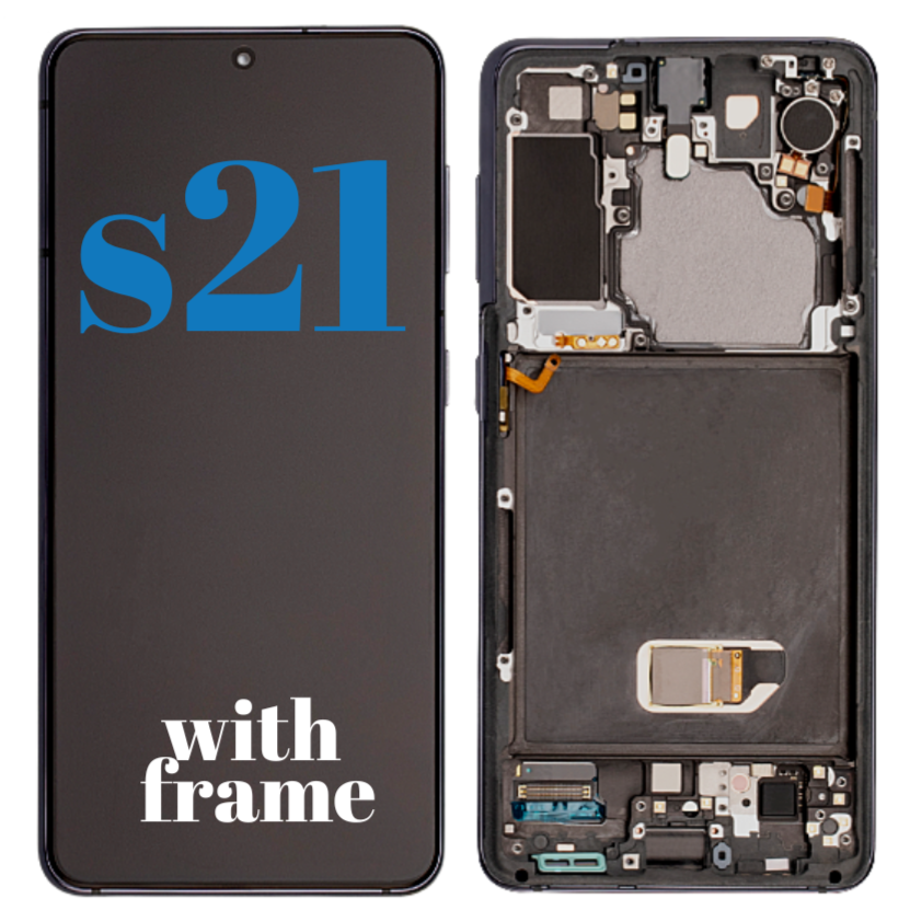 Samsung Galaxy S21- OEM LCD Screen with Frame Gray Digitizer  (SM-G991)