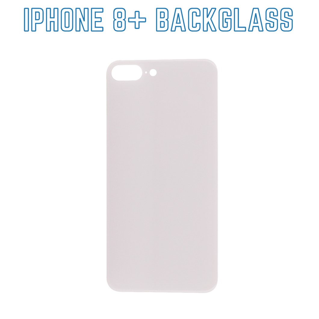 iPhone 8 Plus - Back Glass - With Adhesive - White