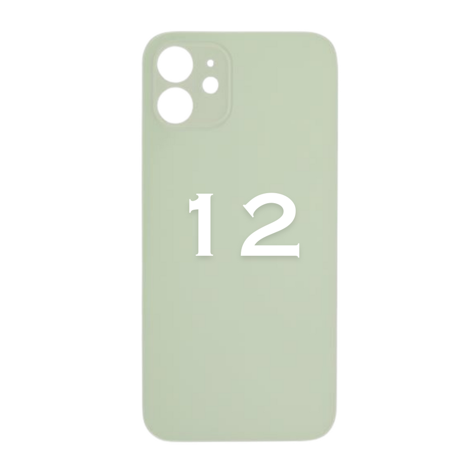 iPhone - 12 - Back Glass - With Adhesive - green