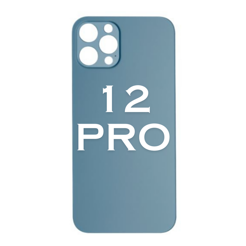 iPhone -12 Pro- Back Glass - With Adhesive - Blue