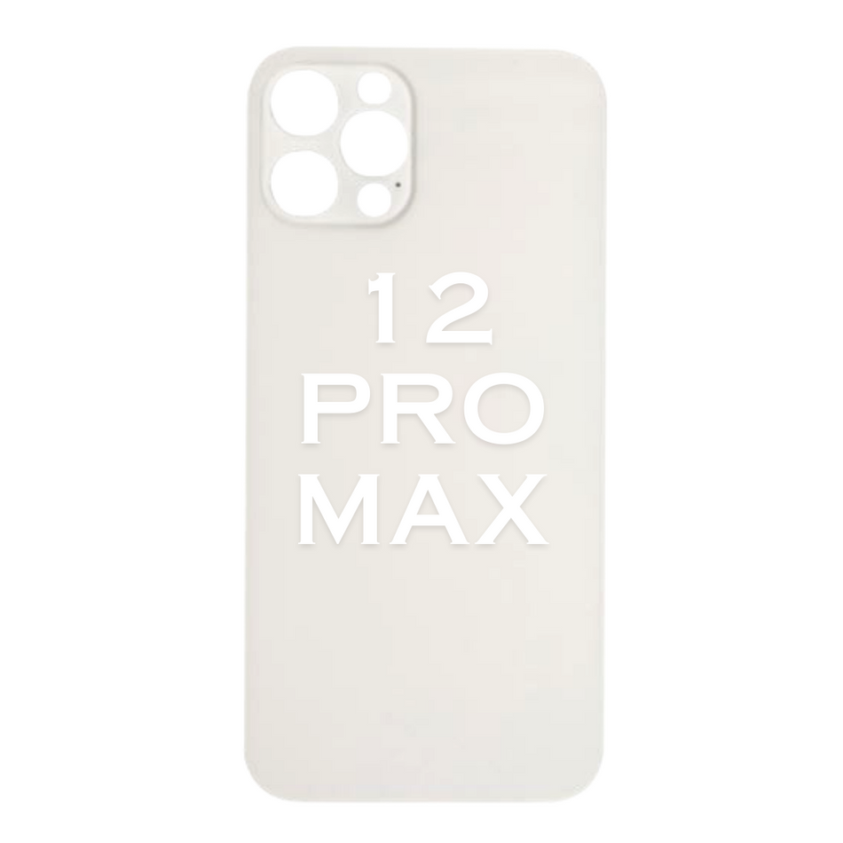 iPhone - 12 Pro Max - Back Glass - With Adhesive WHITE
