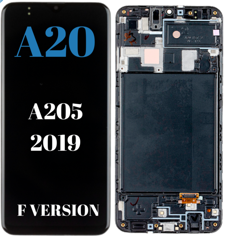 Samsung-Galaxy A20 LCD Display Assembly OLED-With Frame International version