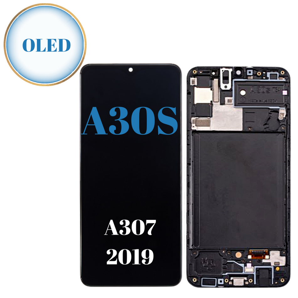 Samsung Galaxy A30s A307 LCD Replacement With Frame- OLED