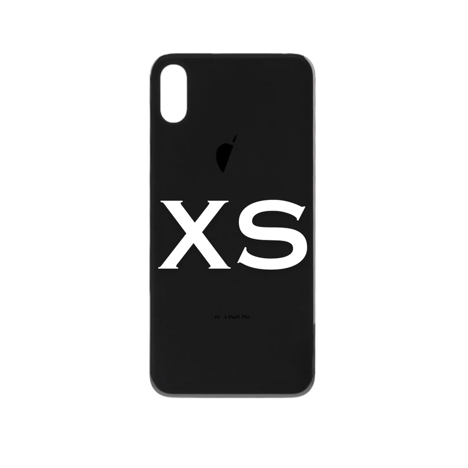 Big Hole iPhone XS Back Glass - Black