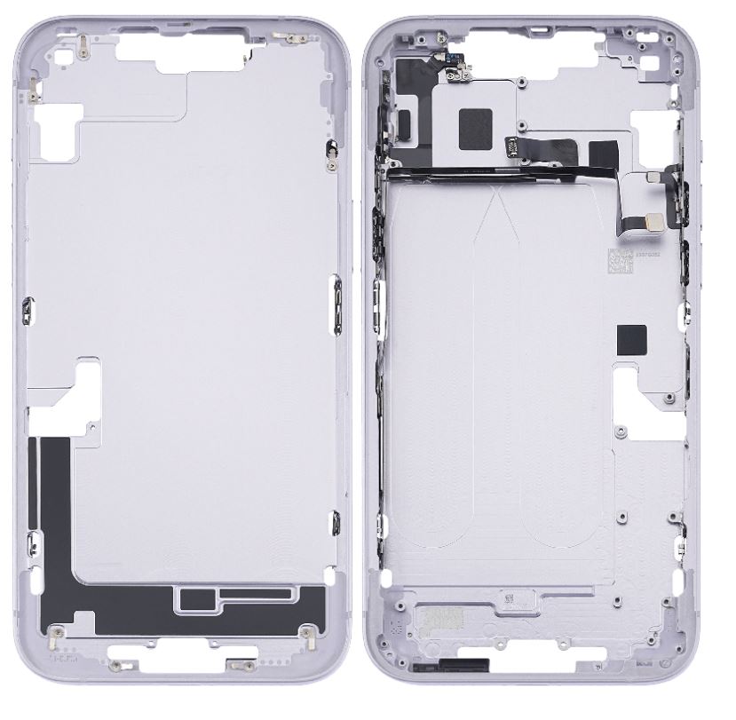 iPhone 14 Plus Middle Frame Housing and Back glass with Parts (Purple)