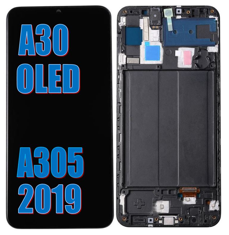 Samsung  Galaxy A30  LCD OLED Display Assembly - With Frame