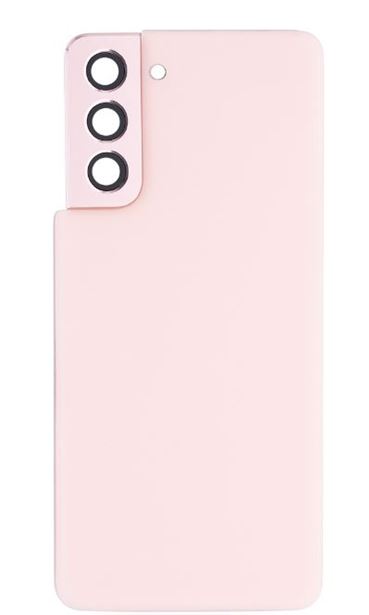 Samsung - Galaxy - S21  - Back Door Glass  with Camera Lens  installed -Pink