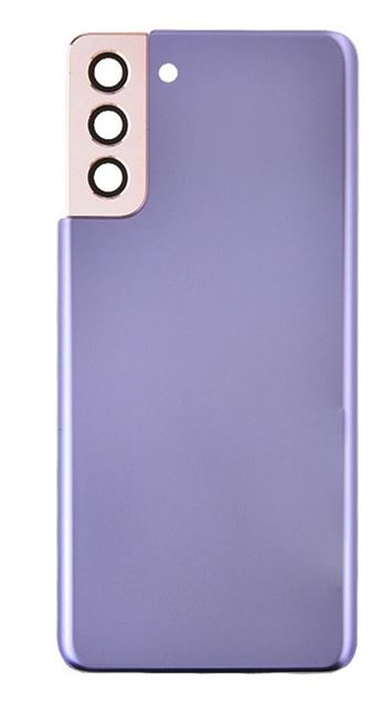 Samsung - Galaxy - S21 -  Back Door Glass  with Camera Lens  installed -Purple