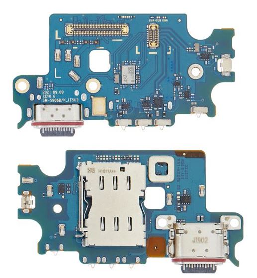 Charging  Port Board with Sim Card Reader Compatible for Samsung S22 Plus Int Version