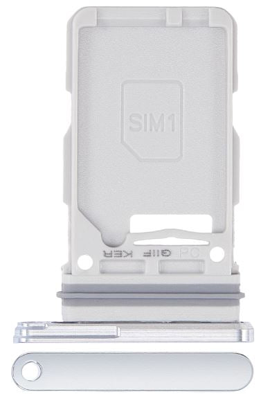 Dual Sim Card Tray Compatible for Samsung S21 Plus - Silver