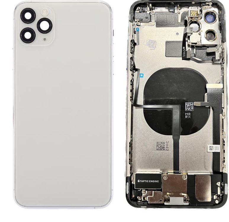 Back Housing With Full parts installed For iPhone 11 Pro Max OEM (Grade: A) Midnight White (original color)