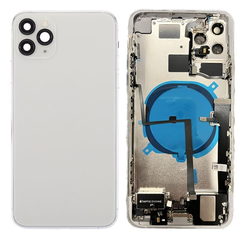 Back Housing With Small parts installed  For iPhone 11 Pro Max OEM (Grade: A) White (original color)