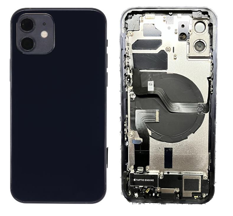 iPhone 12 Housing with Half Parts Black