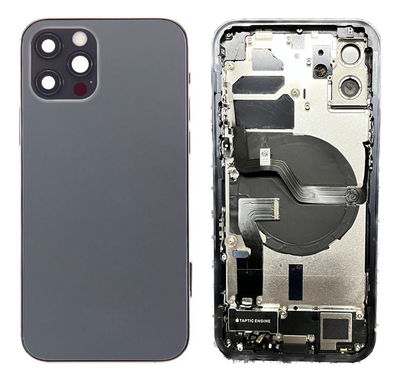 Back Housing With full Small Parts iPhone 12 Pro Black