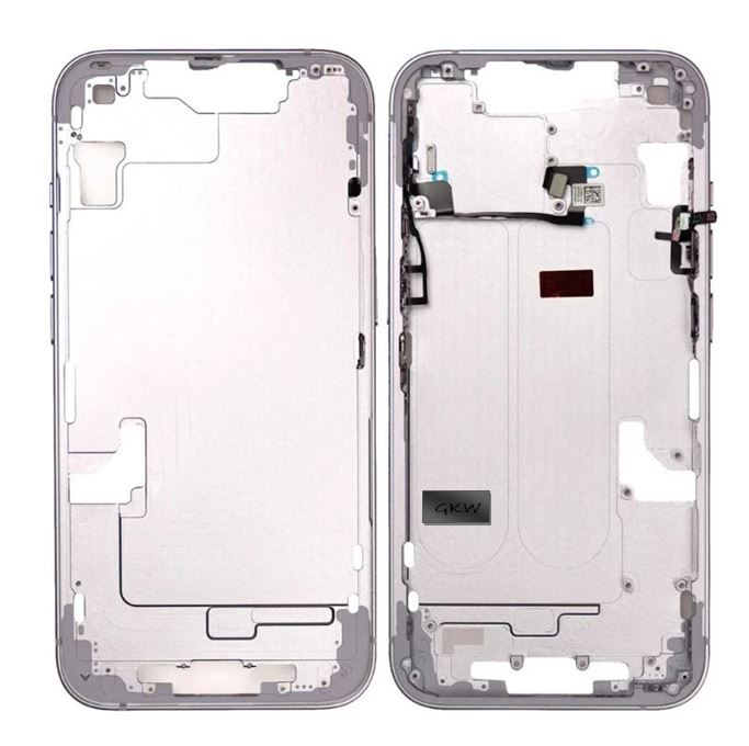 iPhone 14 Middle Frame Housing and Back glass with Parts (Purple)