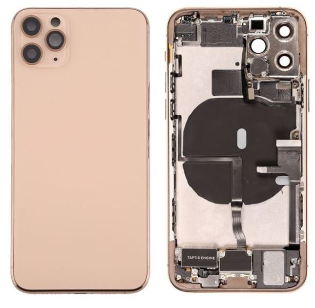 iPhone 11 Pro Housing With Full Small Parts (included charging port oem) Gold