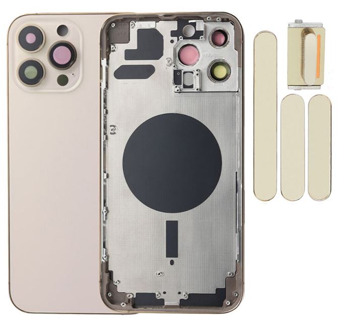 iPhone 13 Pro Housing Without Parts- Gold (includes hard buttons)