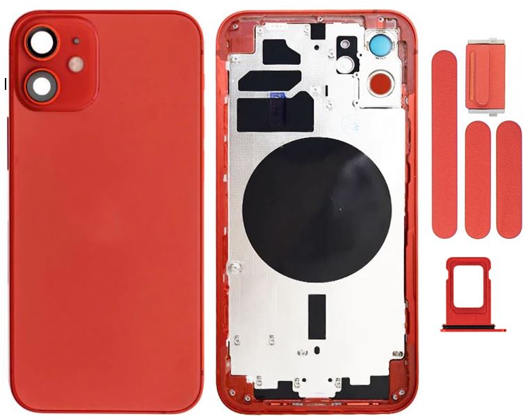 iPhone 12 Only Housing (included hard buttons and sim tray) - Red