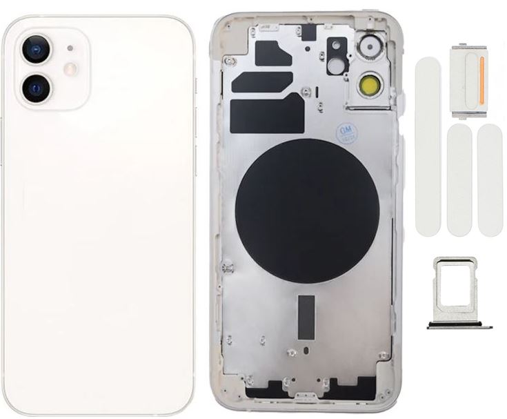 iPhone 12 Only Housing (included hard buttons and sim tray) - White