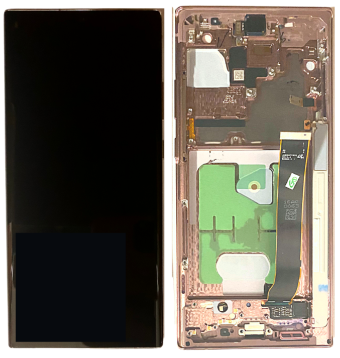 Samsung-Galaxy-Note 20 Ultra - Generic LCD Screen Digitizer-With Frame-Rose Gold
