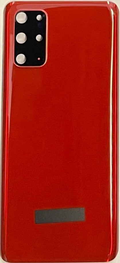 Samsung Galaxy S20 Plus Back Glass Cover With Camera Lens And Adhesive-Red
