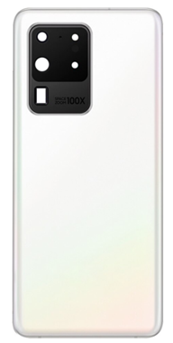 Samsung Galaxy S20 Ultra Back Glass Cover With Camera Lens And Adhesive-White