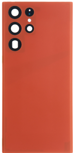 Samsung Galaxy S22 Ultra Back Glass Cover With Camera Lens And Adhesive-Red