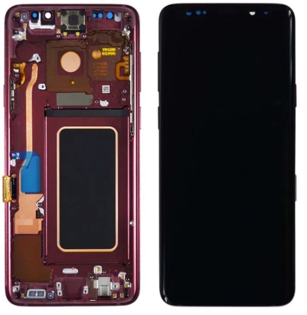 Samsung Galaxy S9 Plus LCD Screen Digitizer Replacement Part-With Frame Red OEM  (SM-G965)